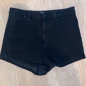 BDG Pin-Up High Rise Black Jean Shorts